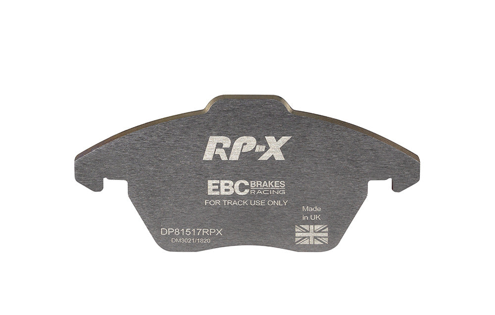 DP81517RPX Pastillas de freno de competición RP-X Racing EBC Brakes para Audi A1 8X A3 8P A3 quattro 8P A3 Cabriolet 8P S1 8X Citroen Seat Leon 1P Skoda Fabia 5J Octavia 1Z Octavia 1Z Estate 4x4 Rapid Rapid Spaceback Superb 3T Volkswagen Beetle 5C