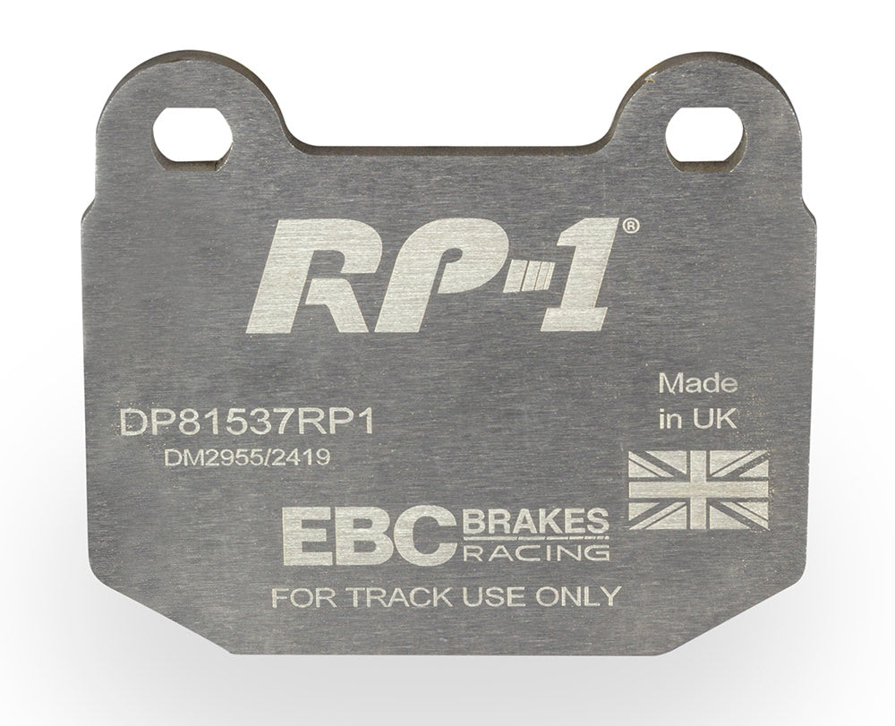 DP81537RP1 Pastillas de freno de competición RP-1 Racing EBC Brakes para MASERATI Ghibli AM336 Quattroporte AM337 MG ZT Nissan Skyline R33 Stagea C34 350Z Rover 75 Subaru BRZ Impreza Impreza RB320 WRX STi Toyota GT86 Infiniti G35 MASERATI Ghibli
