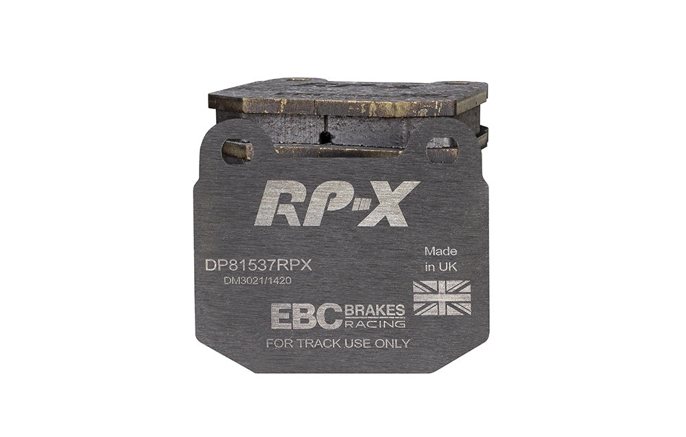 DP81537RPX Pastillas de freno de competición RP-X Racing EBC Brakes para MASERATI Ghibli AM336 Quattroporte AM337 MG ZT Nissan Skyline R33 Stagea C34 350Z Rover 75 Subaru BRZ Impreza Impreza RB320 WRX STi Toyota GT86 Infiniti G35 MASERATI Ghibli