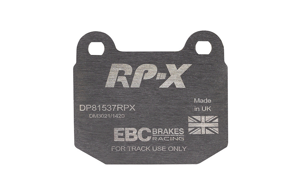 DP81537RPX Pastillas de freno de competición RP-X Racing EBC Brakes para MASERATI Ghibli AM336 Quattroporte AM337 MG ZT Nissan Skyline R33 Stagea C34 350Z Rover 75 Subaru BRZ Impreza Impreza RB320 WRX STi Toyota GT86 Infiniti G35 MASERATI Ghibli