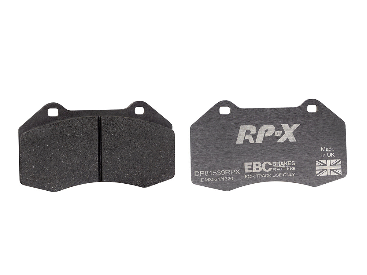 DP81539RPX Pastillas de freno de competición RP-X Racing EBC Brakes para Alpine A110 A110 S Chevrolet HHR Opel Corsa D OPC Corsa E OPC Renault Clio Mk3 Megane Coupe Mk3 VAUXHALL Corsa D VXR Corsa E VXR Chevrolet Cobalt HHR A110 R Clio Mk3 RS Megane