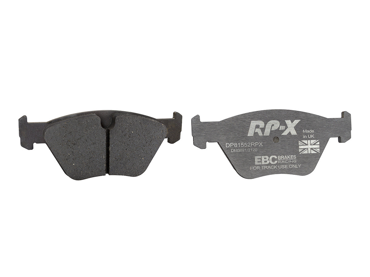 DP81552RPX Pastillas de freno Racing RP-X Racing EBC Brakes para BMW 3 Series E46 330 3 Series X 4WD E46 330 5 Series X 4WD E34 525 5 Series E39 520 5 Series E39 523 5 Series E39 525 5 Series E39 528 5 Series E39 530 5 Series E39 535 X3 E83 Z4 E85