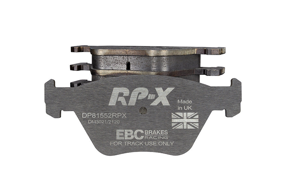 DP81552RPX Pastillas de freno Racing RP-X Racing EBC Brakes para BMW 3 Series E46 330 3 Series X 4WD E46 330 5 Series X 4WD E34 525 5 Series E39 520 5 Series E39 523 5 Series E39 525 5 Series E39 528 5 Series E39 530 5 Series E39 535 X3 E83 Z4 E85