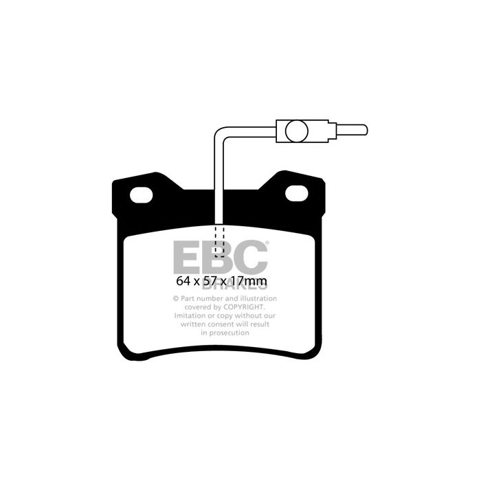 Brake pads DP816 ULTIMAX2 EBC for Peugeot 605 and 607