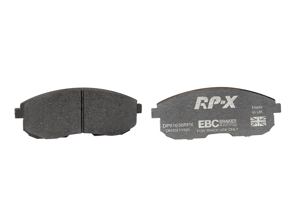 DP81636RPX Pastillas de freno Racing RP-X Racing EBC Brakes para Nissan Pulsar Stagea M35 350Z Infiniti G20 G35 I30 I35 Nissan Altima Cube Juke Maxima Sentra Versa Versa Note 350Z Skyline V35 Altima L32 Sentra SE-R