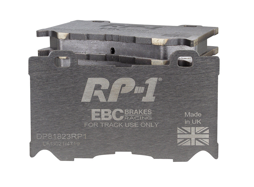 DP81823RP1 Pastillas de freno Racing RP-1 Racing EBC Brakes para Infiniti FX30D FX37 FX50 G37 M30D M35h M37 Q50 Q50 Hybrid Q60 Q60 Coupe Q70 QX70 Nissan 370Z 370Z Nismo Infiniti FX50 G37 M37 M56 Q50 Q50 hybrid Q60 CV36 Q60 CV37 Q70 QX70 Nissan 370Z