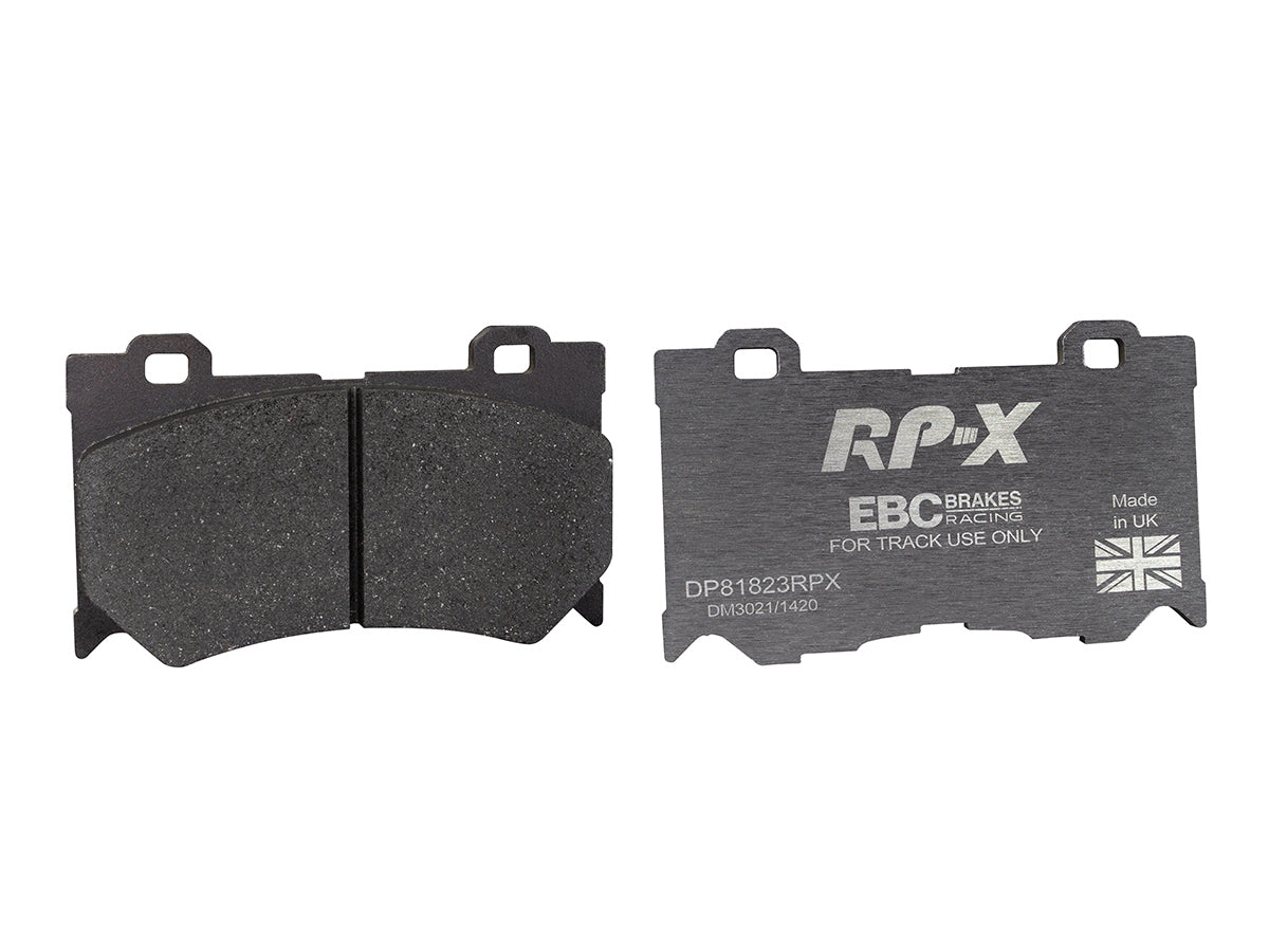 DP81823RPX Pastillas de freno Racing RP-X Racing EBC Brakes para Infiniti FX30D FX37 FX50 G37 M30D M35h M37 Q50 Q50 Hybrid Q60 Q60 Coupe Q70 QX70 Nissan 370Z 370Z Nismo Infiniti FX50 G37 M37 M56 Q50 Q50 hybrid Q60 CV36 Q60 CV37 Q70 QX70 Nissan 370Z