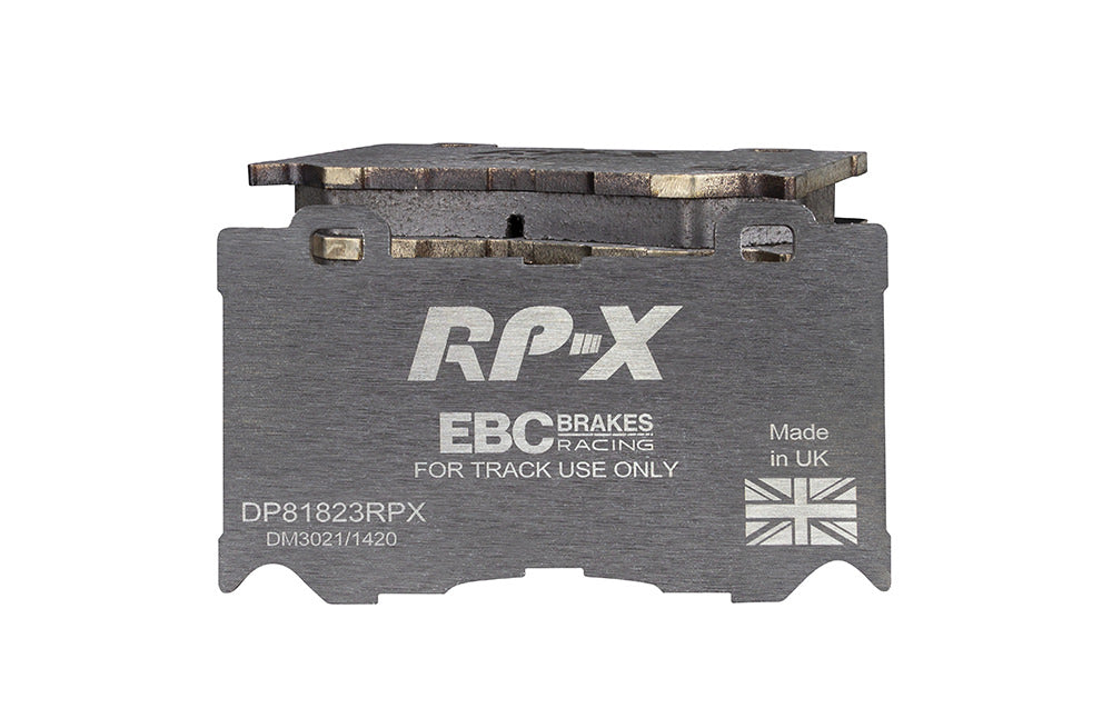 DP81823RPX Pastillas de freno Racing RP-X Racing EBC Brakes para Infiniti FX30D FX37 FX50 G37 M30D M35h M37 Q50 Q50 Hybrid Q60 Q60 Coupe Q70 QX70 Nissan 370Z 370Z Nismo Infiniti FX50 G37 M37 M56 Q50 Q50 hybrid Q60 CV36 Q60 CV37 Q70 QX70 Nissan 370Z