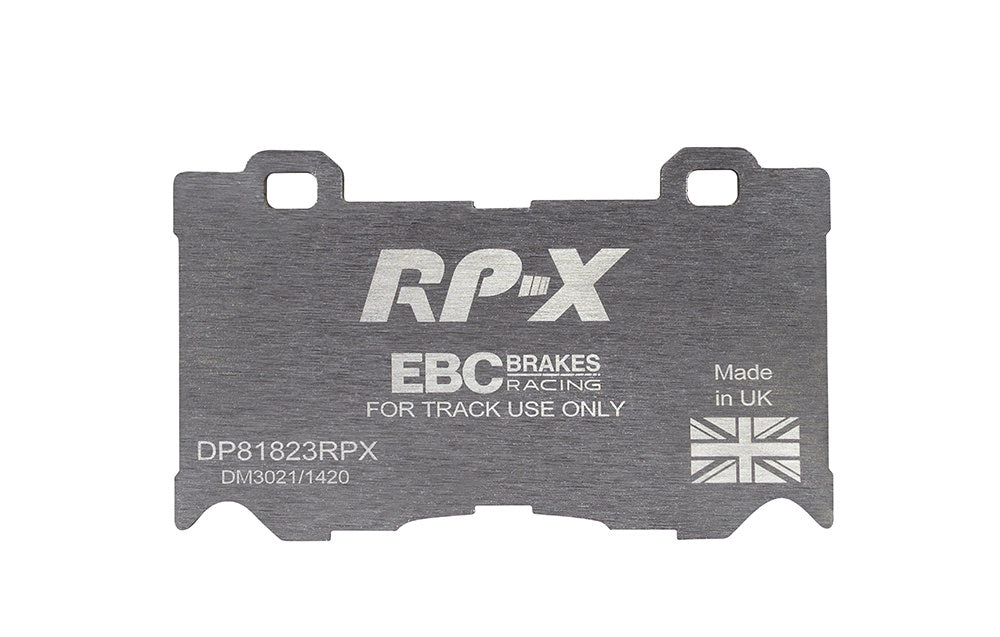 DP81823RPX Pastillas de freno Racing RP-X Racing EBC Brakes para Infiniti FX30D FX37 FX50 G37 M30D M35h M37 Q50 Q50 Hybrid Q60 Q60 Coupe Q70 QX70 Nissan 370Z 370Z Nismo Infiniti FX50 G37 M37 M56 Q50 Q50 hybrid Q60 CV36 Q60 CV37 Q70 QX70 Nissan 370Z