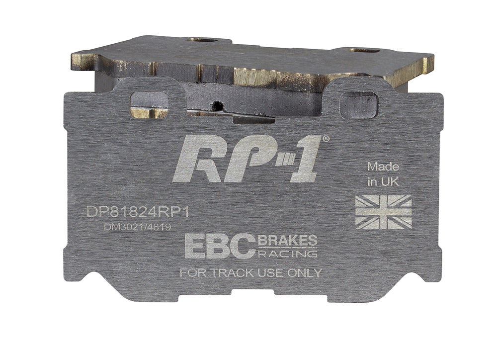 DP81824RP1 Pastillas de freno Racing RP-1 Racing EBC Brakes para Infiniti FX30D FX37 FX50 G37 M30D M35h M37 Q50 Q50 Hybrid Q60 Q60 Coupe Q70 QX70 Nissan 370Z 370Z Nismo Infiniti FX50 G37 M37 M56 Q50 Q50 hybrid Q60 CV36 Q60 CV37 Q70 QX70 Nissan 370Z