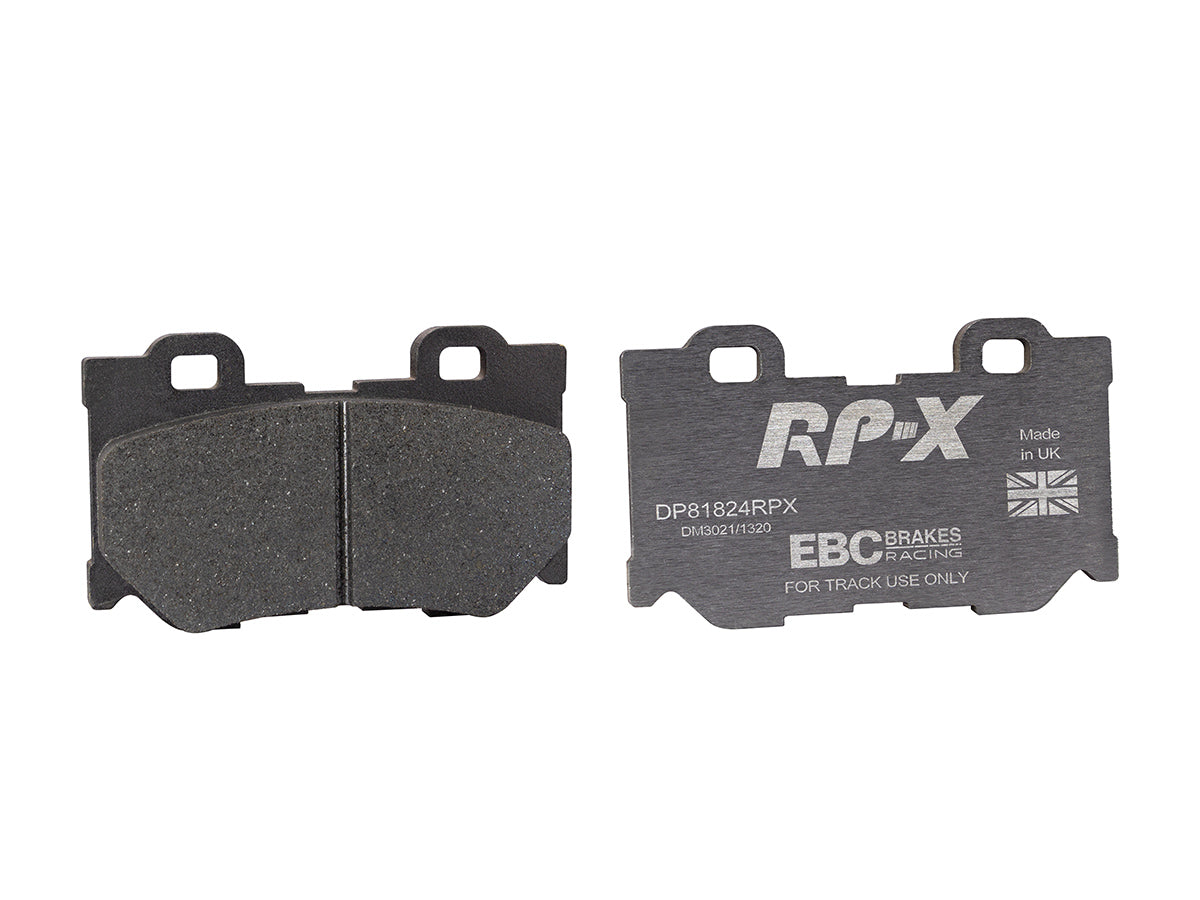 DP81824RPX Pastillas de freno Racing RP-X Racing EBC Brakes para Infiniti FX30D FX37 FX50 G37 M30D M35h M37 Q50 Q50 Hybrid Q60 Q60 Coupe Q70 QX70 Nissan 370Z 370Z Nismo Infiniti FX50 G37 M37 M56 Q50 Q50 hybrid Q60 CV36 Q60 CV37 Q70 QX70 Nissan 370Z