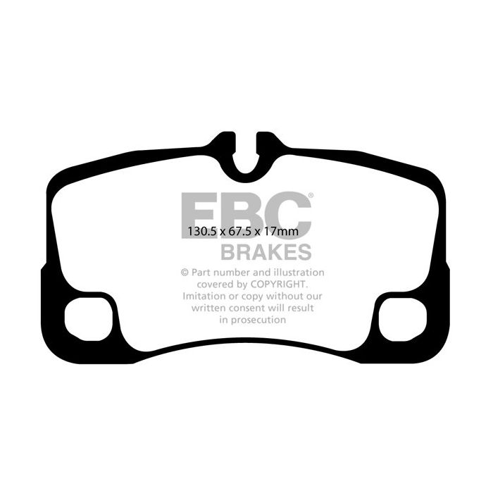 Pastillas de freno de competición sinterizadas SR11™ DP81930.17SR11 de EBC Brakes para Porsche 911 997 GT3, 911 997 GT3 RS, 911 997 Turbo y 911 997 Turbo S.