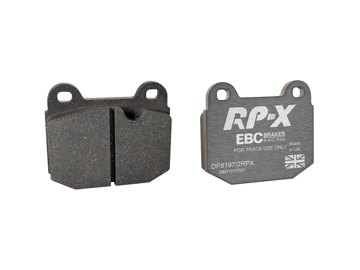 DP8197/2RPX Pastillas de freno de competición RP-X Racing EBC Brakes para Lotus 340R Elise Series 1 Elise Series 2 Elise Series 3 Europa Exige Series 1 Exige Series 2 Opel Speedster STRATHCARRON Tesla Roadster VAUXHALL VX220 VXR220 Lotus 2-Eleven