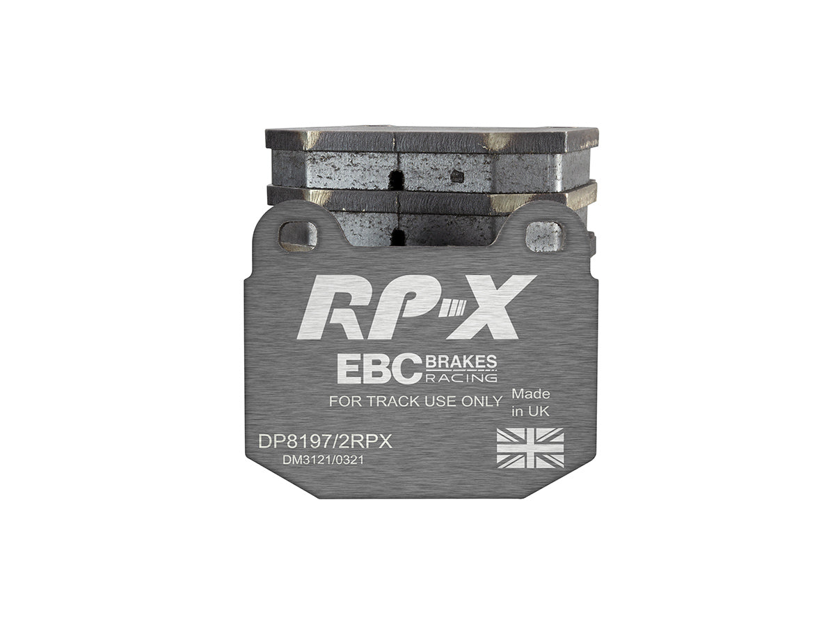 DP8197/2RPX Pastillas de freno de competición RP-X Racing EBC Brakes para Lotus 340R Elise Series 1 Elise Series 2 Elise Series 3 Europa Exige Series 1 Exige Series 2 Opel Speedster STRATHCARRON Tesla Roadster VAUXHALL VX220 VXR220 Lotus 2-Eleven