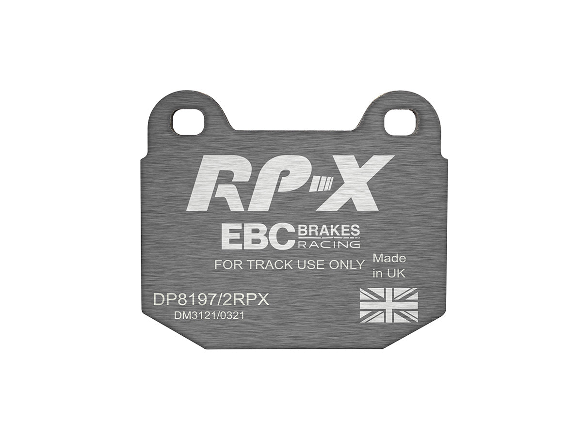 DP8197/2RPX Pastillas de freno de competición RP-X Racing EBC Brakes para Lotus 340R Elise Series 1 Elise Series 2 Elise Series 3 Europa Exige Series 1 Exige Series 2 Opel Speedster STRATHCARRON Tesla Roadster VAUXHALL VX220 VXR220 Lotus 2-Eleven