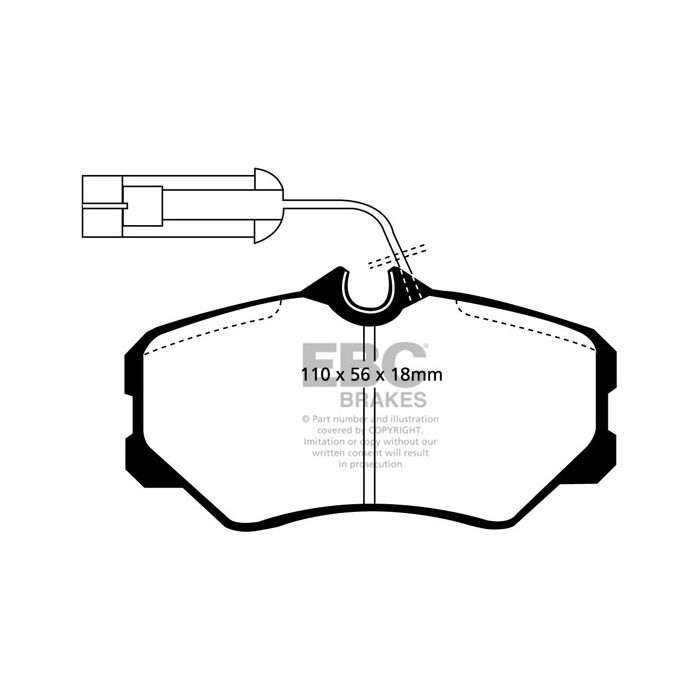 DP820 ULTIMAX2 EBC Brake Pads for Fiat Croma Lancia Thema