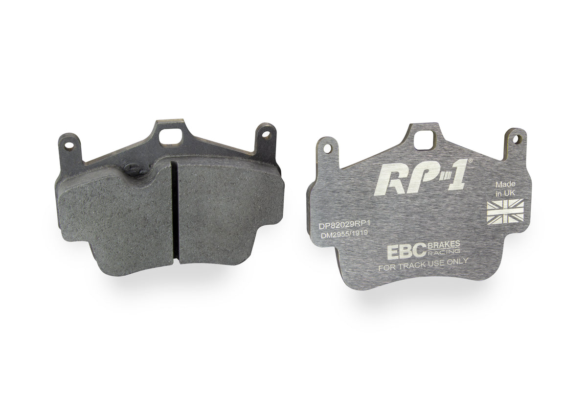 DP82029RP1 Pastillas de freno de competición RP-1 Racing EBC Brakes para Porsche Boxster 987 Boxster Spyder 987 Cayman 987 Porsche 911 997 Boxster Boxster S Boxster Spyder Cayman Cayman Sport 911 997 Carrera 911 997 Carrera 4 911 997 Carrera 4 Targa