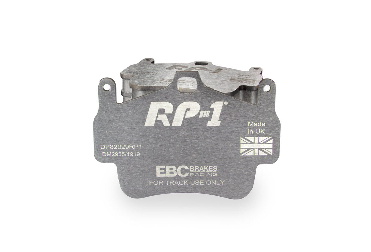 DP82029RP1 Pastillas de freno de competición RP-1 Racing EBC Brakes para Porsche Boxster 987 Boxster Spyder 987 Cayman 987 Porsche 911 997 Boxster Boxster S Boxster Spyder Cayman Cayman Sport 911 997 Carrera 911 997 Carrera 4 911 997 Carrera 4 Targa