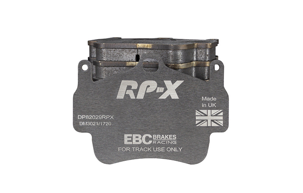 DP82029RPX Pastillas de freno de competición RP-X Racing EBC Brakes para Porsche Boxster 987 Boxster Spyder 987 Cayman 987 Porsche 911 997 Boxster Boxster S Boxster Spyder Cayman Cayman Sport 911 997 Carrera 911 997 Carrera 4 911 997 Carrera 4 Targa