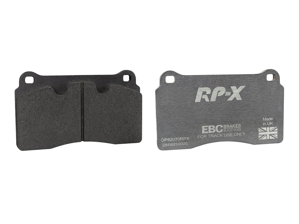 Pastillas de freno de competición DP82070RPX RP-X Racing EBC Brakes para AC MK VI Aston Martin DB9 Vantage Audi RS3 8P TTRS quattro 8J TTRS quattro Plus 8J BMW ALPINA B10 E39 CUPRA Leon FERRARI 612 Renault Seat Leon 5F Chevrolet Camaro 5th Gen