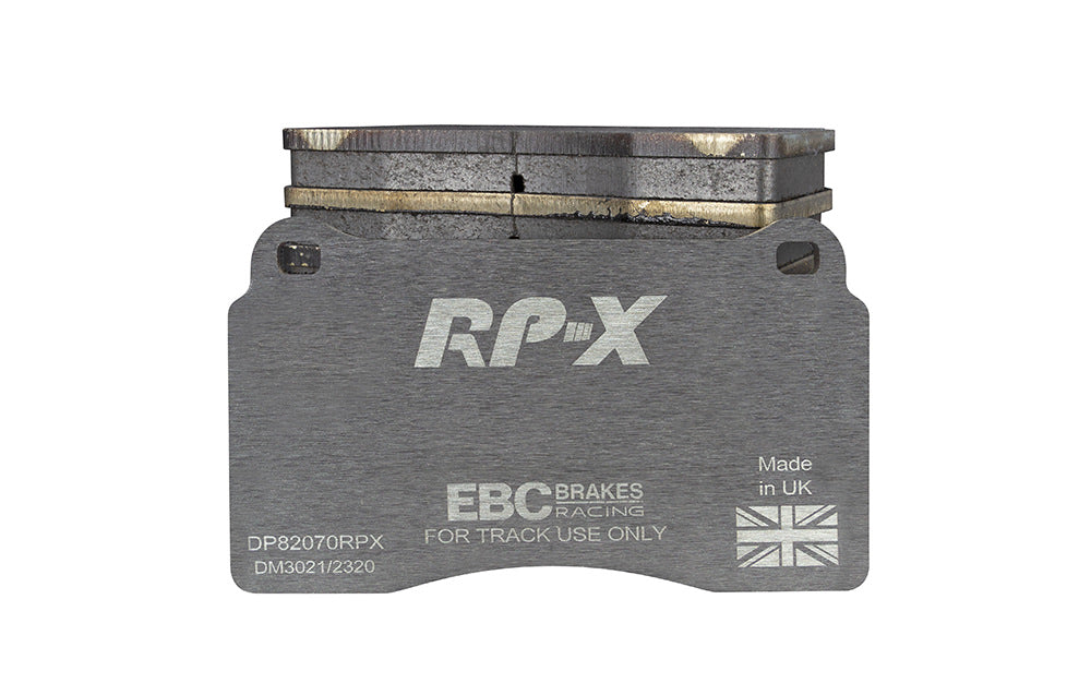 Pastillas de freno de competición DP82070RPX RP-X Racing EBC Brakes para AC MK VI Aston Martin DB9 Vantage Audi RS3 8P TTRS quattro 8J TTRS quattro Plus 8J BMW ALPINA B10 E39 CUPRA Leon FERRARI 612 Renault Seat Leon 5F Chevrolet Camaro 5th Gen