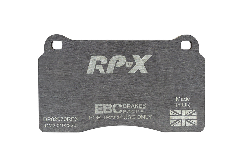 Pastillas de freno de competición DP82070RPX RP-X Racing EBC Brakes para AC MK VI Aston Martin DB9 Vantage Audi RS3 8P TTRS quattro 8J TTRS quattro Plus 8J BMW ALPINA B10 E39 CUPRA Leon FERRARI 612 Renault Seat Leon 5F Chevrolet Camaro 5th Gen