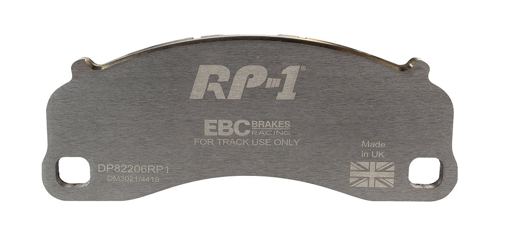 DP82206RP1 Pastillas de freno de competición RP-1 Racing EBC Brakes para Porsche 911 991 Cayman 981 Porsche 911 991 911 991/2 Boxster 718 Cayman 718 911 991 GT3 911 991/2 Carrera S 911 991/2 Carrera 4S 911 991/2 Carrera GTS 911 991/2 GT3 911 991/2