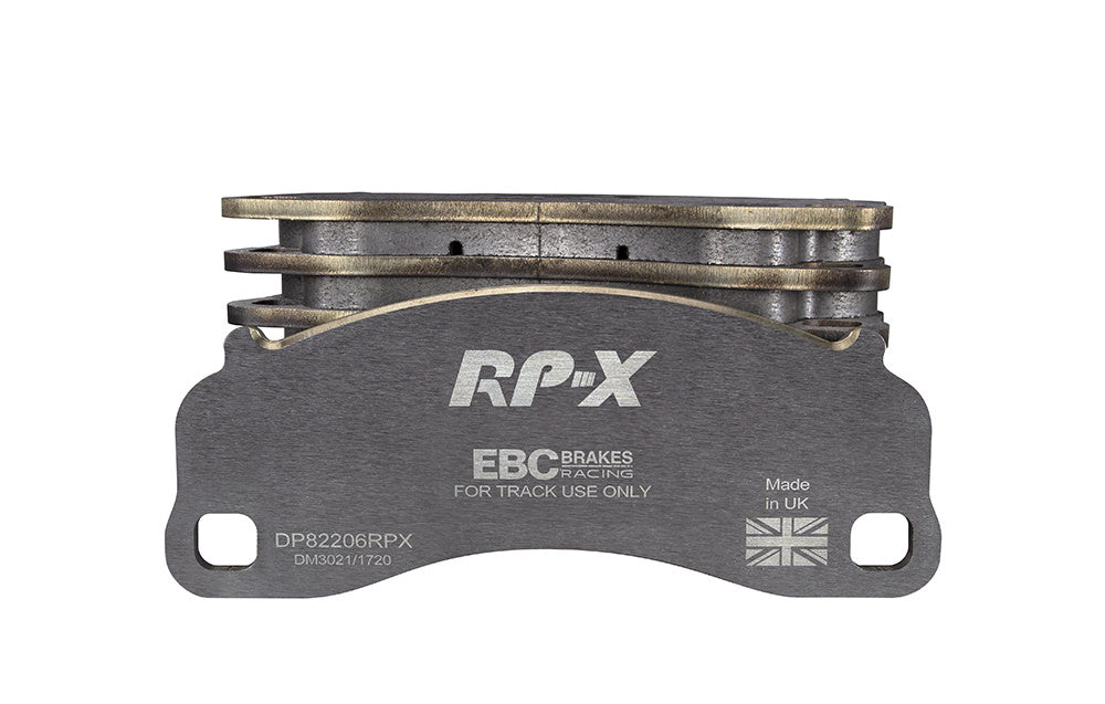 DP82206RPX Pastillas de freno de competición RP-X Racing EBC Brakes para Porsche 911 991 Cayman 981 Porsche 911 991 911 991/2 Boxster 718 Cayman 718 911 991 GT3 911 991/2 Carrera S 911 991/2 Carrera 4S 911 991/2 Carrera GTS 911 991/2 GT3 911 991/2
