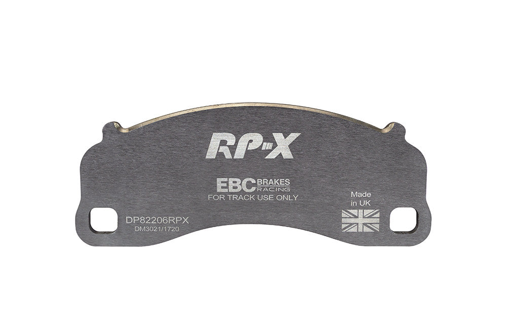 DP82206RPX Pastillas de freno de competición RP-X Racing EBC Brakes para Porsche 911 991 Cayman 981 Porsche 911 991 911 991/2 Boxster 718 Cayman 718 911 991 GT3 911 991/2 Carrera S 911 991/2 Carrera 4S 911 991/2 Carrera GTS 911 991/2 GT3 911 991/2