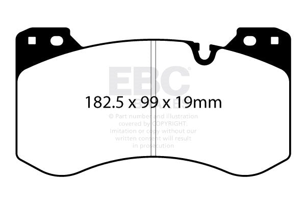 DP82454RPX Pastillas de freno de competición RP-X Racing EBC Brakes para BMW M3 G80 M3 Competition G80 M3 Competition G81 M4 G82 M4 Competition G82 M4 Competition Convertible G83 M4 Convertible G83 BMW M3 G80 M3 Competition G80 M4 G82 M4 Competition