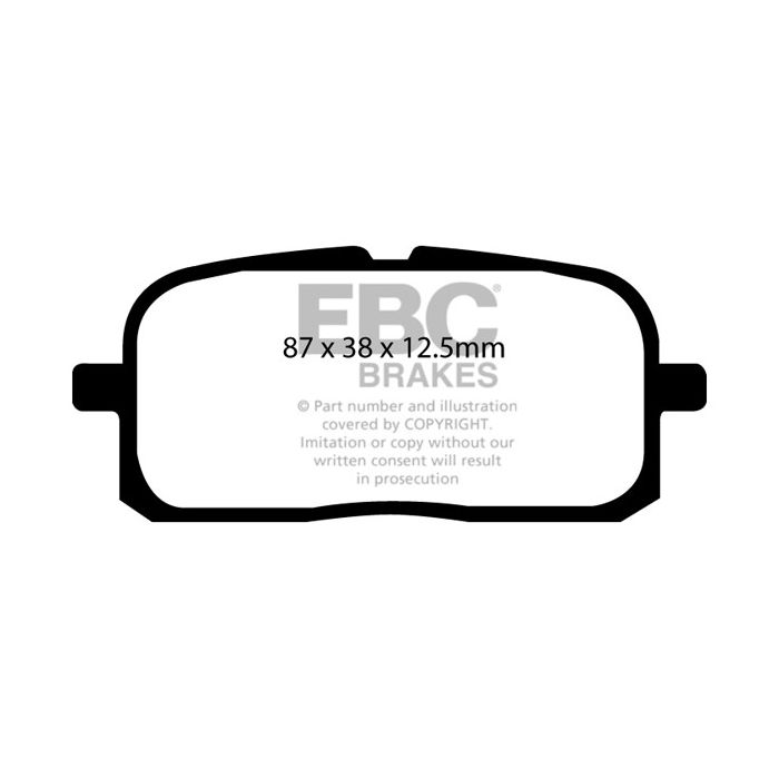 Pastillas de freno DP852 ULTIMAX2 EBC para Toyota Cynos EL44 Paseo Sera Starlet EP82 Starlet EP91