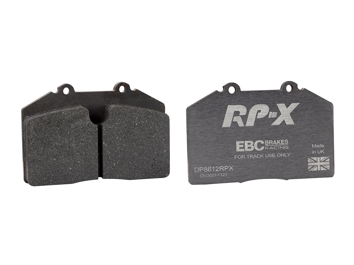 DP8612RPX Pastillas de freno de competición RP-X Racing EBC Brakes para FERRARI 348 F355 Porsche 911 944 968 456 550 575M LAMBORGHINI Diablo MASERATI Coupe Gransport Spyder 3200 GT 4200 Coupe 928 FERRARI 348 F355 Porsche 911 911 964 944 968 456 550