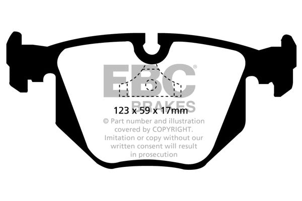 DP871 Pastillas de freno ULTIMAX2 EBC Brakes para BMW 8 Series E31 840 8 Series E31 850 M5 E34
