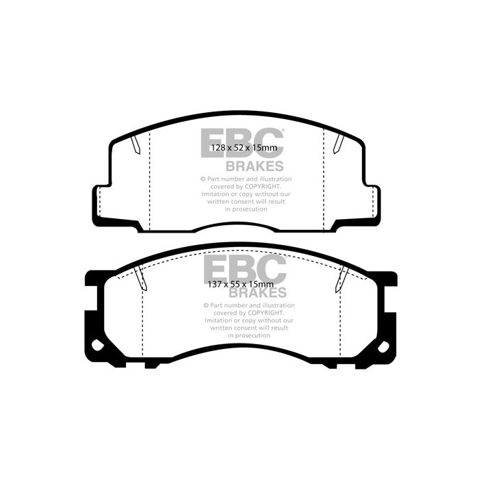 DP876 ULTIMAX2 EBC brake pads for Toyota Estima Lucida Previa Toyota COMMERCIAL LiteAce