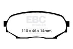 DP8802RPX Pastillas de freno de competición RP-X Racing EBC Brakes para Mazda MX5 Mk1 NA