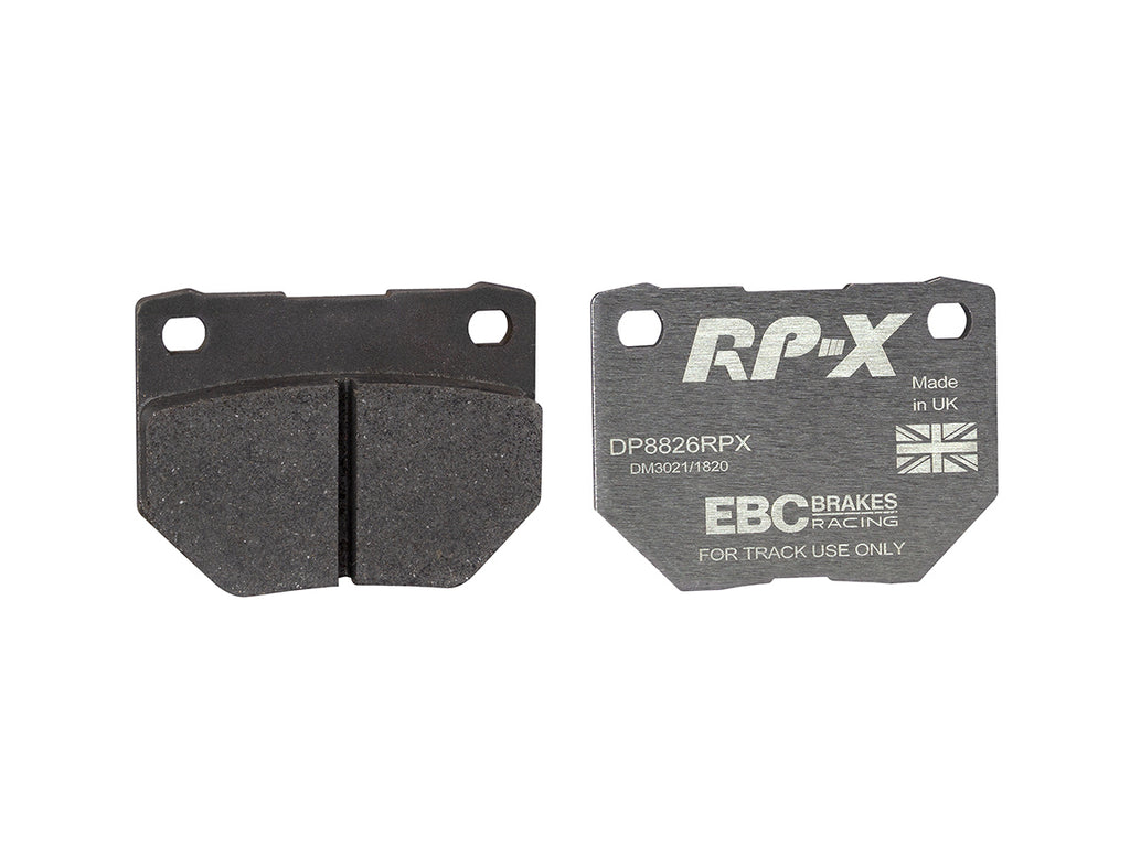 DP8826RPX Pastillas de freno de competición RP-X Racing EBC Brakes para Nissan Skyline R32 Skyline R33 300ZX GZ32 300ZX Z32 Subaru Impreza Impreza Prodrive P1 Impreza 22B Impreza GB270 Nissan Skyline R32 Skyline R33 300ZX Subaru Impreza Skyline R32
