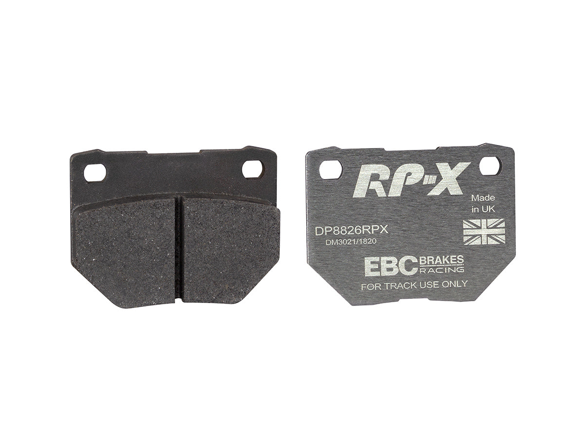 DP8826RPX Pastillas de freno de competición RP-X Racing EBC Brakes para Nissan Skyline R32 Skyline R33 300ZX GZ32 300ZX Z32 Subaru Impreza Impreza Prodrive P1 Impreza 22B Impreza GB270 Nissan Skyline R32 Skyline R33 300ZX Subaru Impreza Skyline R32