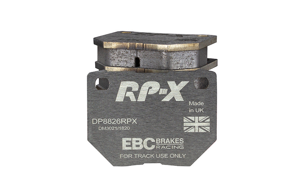 DP8826RPX Pastillas de freno de competición RP-X Racing EBC Brakes para Nissan Skyline R32 Skyline R33 300ZX GZ32 300ZX Z32 Subaru Impreza Impreza Prodrive P1 Impreza 22B Impreza GB270 Nissan Skyline R32 Skyline R33 300ZX Subaru Impreza Skyline R32