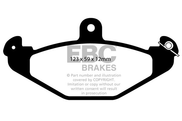 DP8885/2RPX Pastillas de freno de competición RP-X Racing EBC Brakes para Lotus 340R Elise Series 1 Elise Series 2 Elise Series 3 Europa Exige Series 1 Exige Series 2 Opel Speedster STRATHCARRON Tesla Roadster VAUXHALL VX220 VXR220 Lotus 2-Eleven