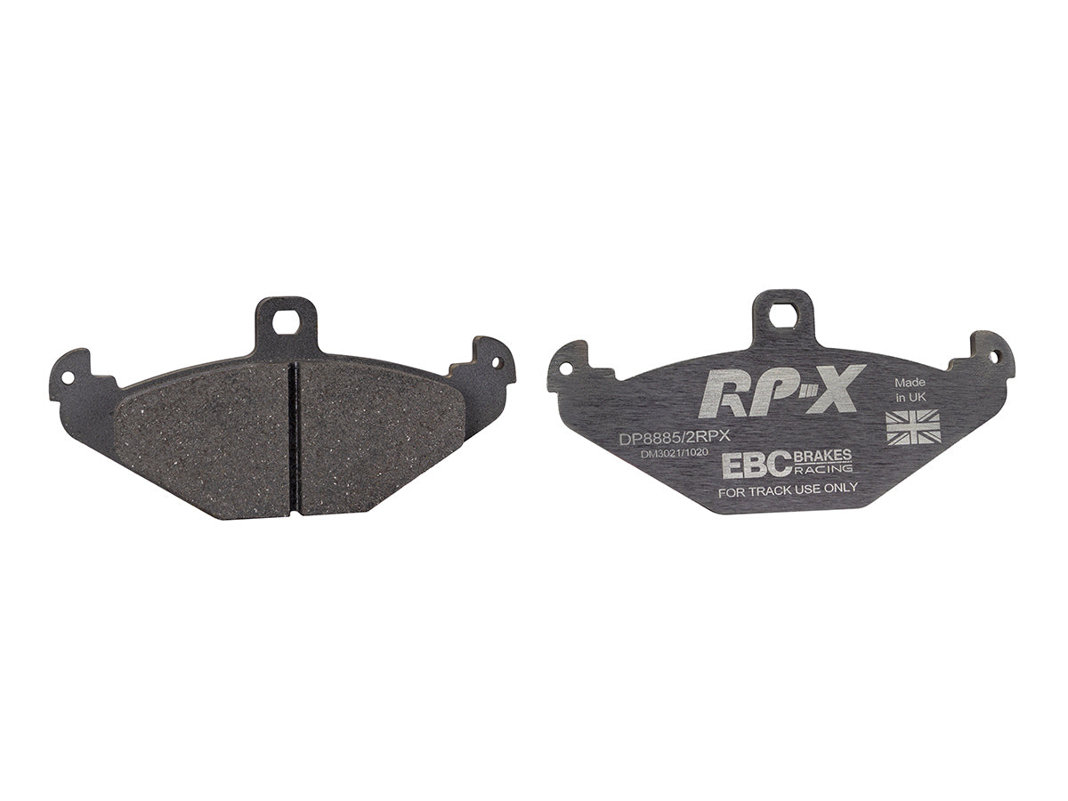 DP8885/2RPX Pastillas de freno de competición RP-X Racing EBC Brakes para Lotus 340R Elise Series 1 Elise Series 2 Elise Series 3 Europa Exige Series 1 Exige Series 2 Opel Speedster STRATHCARRON Tesla Roadster VAUXHALL VX220 VXR220 Lotus 2-Eleven