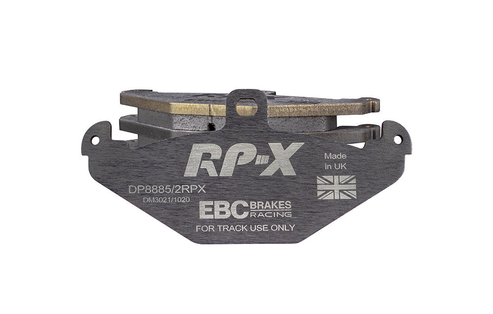 DP8885/2RPX Pastillas de freno de competición RP-X Racing EBC Brakes para Lotus 340R Elise Series 1 Elise Series 2 Elise Series 3 Europa Exige Series 1 Exige Series 2 Opel Speedster STRATHCARRON Tesla Roadster VAUXHALL VX220 VXR220 Lotus 2-Eleven