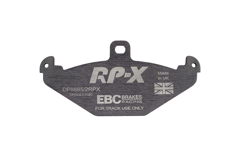 DP8885/2RPX Pastillas de freno de competición RP-X Racing EBC Brakes para Lotus 340R Elise Series 1 Elise Series 2 Elise Series 3 Europa Exige Series 1 Exige Series 2 Opel Speedster STRATHCARRON Tesla Roadster VAUXHALL VX220 VXR220 Lotus 2-Eleven