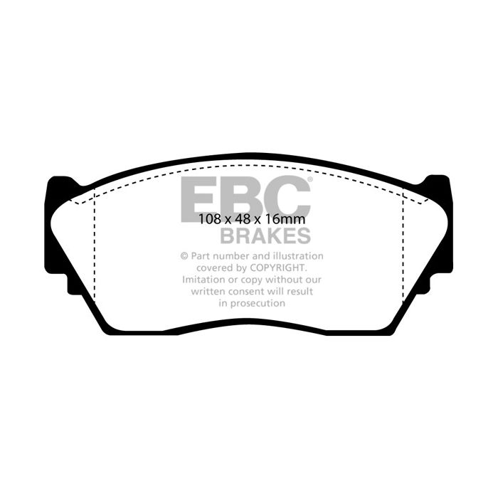 DP892 ULTIMAX2 EBC Brake Pads for Nissan Lucino Sunny N14 100NX Nissan South Africa Sentra Sentra Sabre