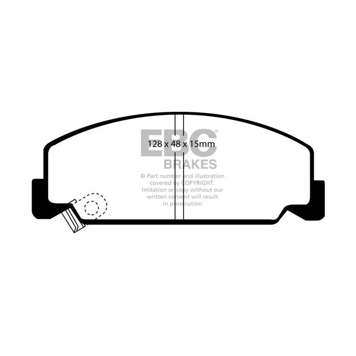 Pastillas de freno DP2911 GREENSTUFF EBC para Honda Civic Shuttle EE, Honda Civic CRX, Civic Del Sol, Accord CA4, Accord Civic DX, Civic HX, Civic CRX DX, Civic CRX Si, Civic Wagon