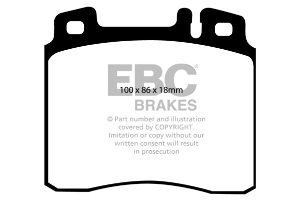 DP2963 Pastillas de freno GREENSTUFF EBC Brakes para Mercedes-Benz W140 300 SE 2.8 W140 300 SE W140 300 SEL W140 300 SD Turbo W140 400 SE W140 400 SEL W140 500 SE W140 500 SEC W140 500 SEL W140 600 SE W140 600 SEC W140 600 SEL Mercedes-Benz CL500