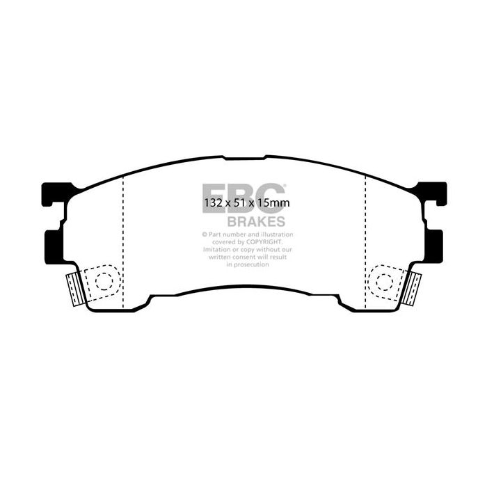 Pastillas de freno DP3971C REDSTUFF EBC para Ford Probe Mazda MX6 Protege 626