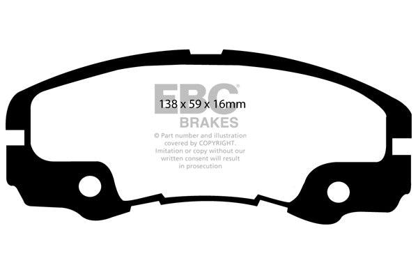 DP973/2 Pastillas de freno ULTIMAX2 EBC Brakes para Opel Frontera VAUXHALL Frontera