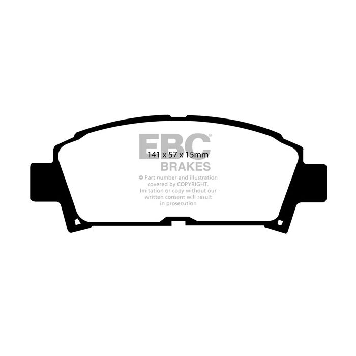 Pastillas de freno DP2995 GREENSTUFF EBC para Toyota Avensis ZZT220, Avensis ZZT221, Avensis AZT220, Avensis CDT220, Carina E ST191, Curren GE, Levin AE101, Levin AE111, MR2 Mk2, Toyota MR2, Carina E ST191 GTi, MR2 Mk2 SW20
