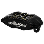Pinza de freno Wilwood 120-12949 forjada DPHA de montaje universal con 4 pistones, color negro.