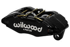 Pinza de freno universal Wilwood 120-12949 Forged DPHA con montaje por orejetas 4 pistones negra